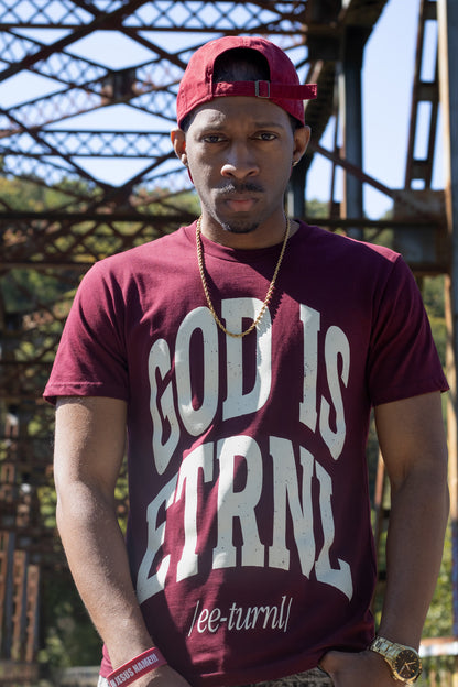 God Is ETRNL Lux Tee | Burgundy